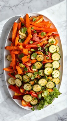 烤南瓜胡萝卜西葫芦拼盘