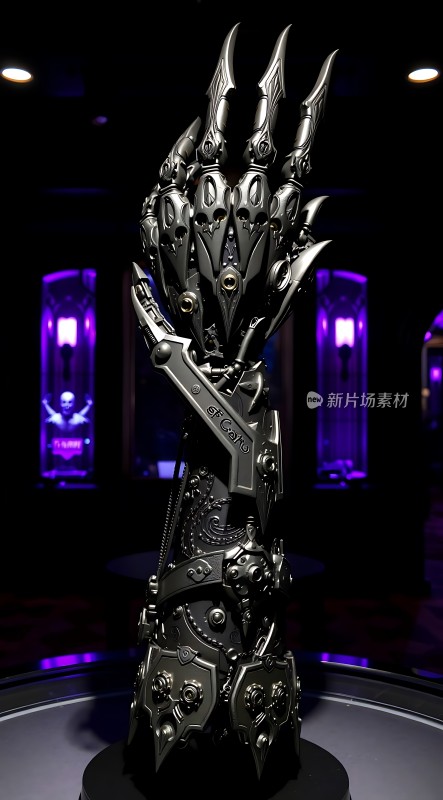 机械臂雕塑细节精致未来感十足