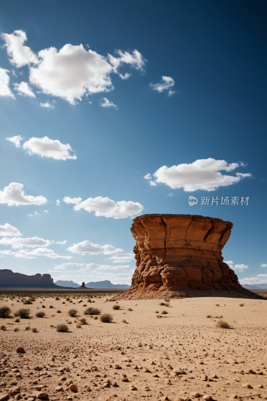 沙漠中部一大片岩层高清风景图片