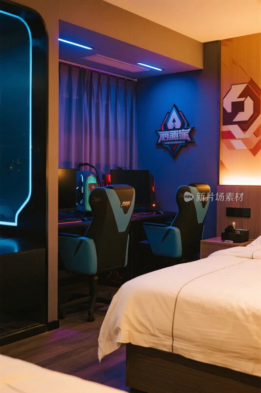 电竞酒店房间内景