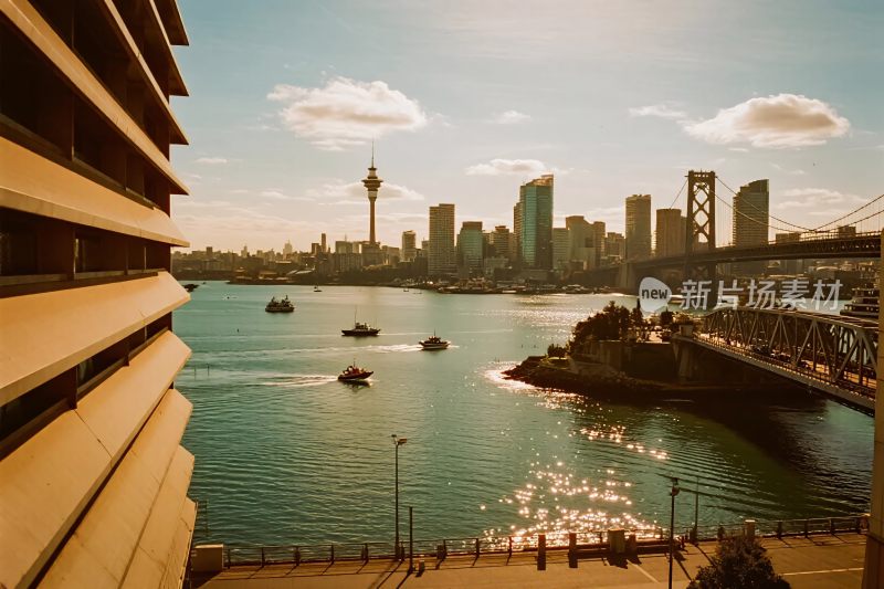 城市滨水风光景色