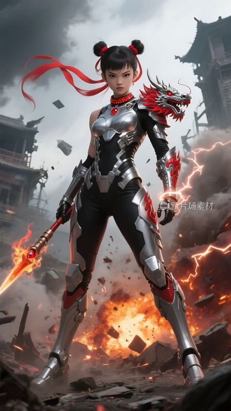 龙纹战士烈焰与雷霆之怒