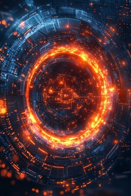 科技感环形光效画面 科技感环形光效画面