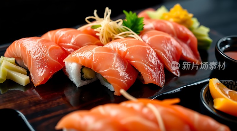 新鲜三文鱼寿司大集合