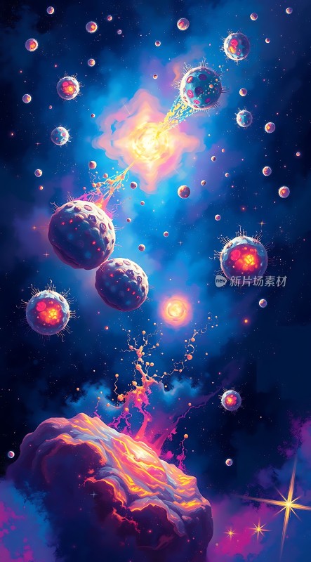 宇宙奇观星云与行星的奇幻之旅