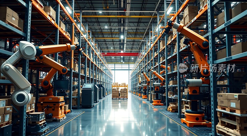 智能仓储机器人协作搬运货物