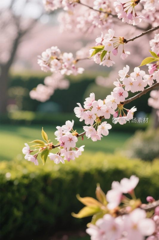 樱花春日美景图
