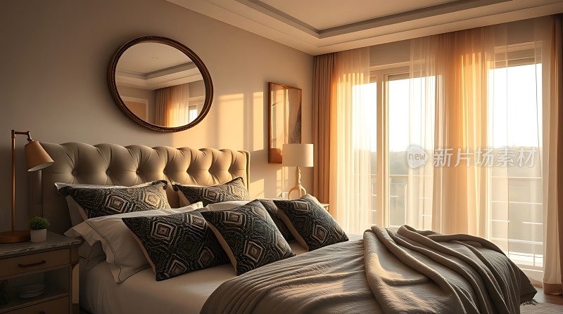 阳光卧室温馨舒适现代简约风格