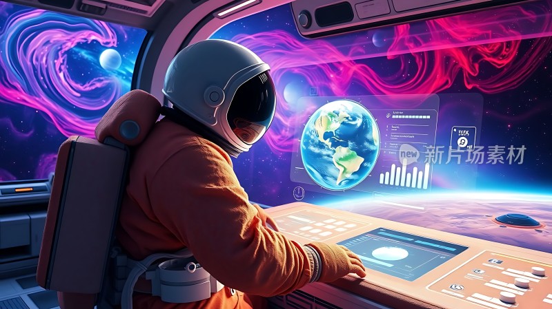 宇航员探索宇宙