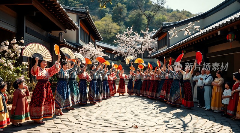 汉服佳人舞春风