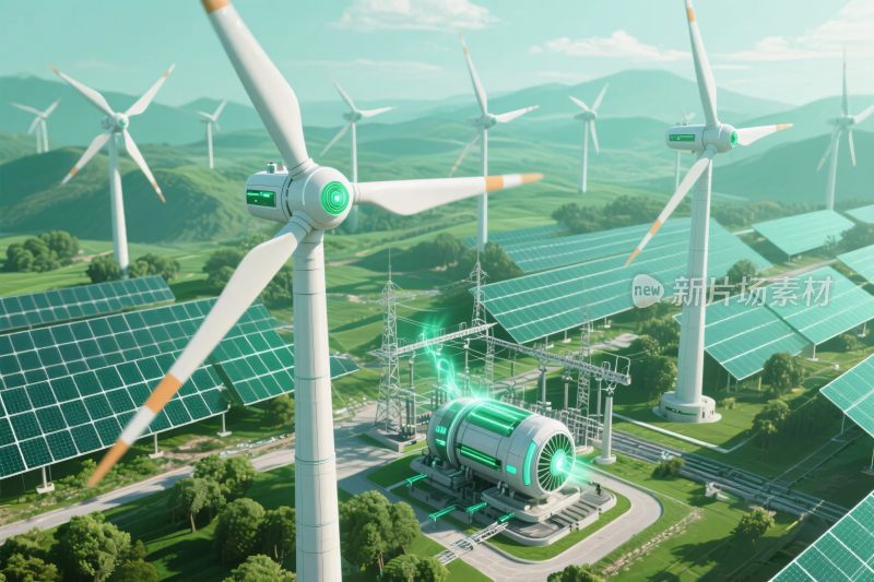 绿色能源发电场景