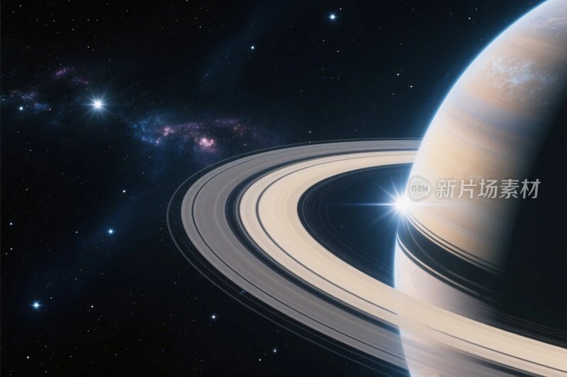 土星星环太空景观