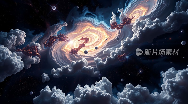 宇宙奇观星云与行星的神秘之旅