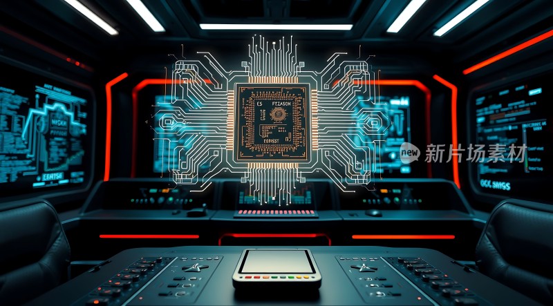 新片场素材芯片科技感