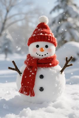 冬日雪人场景 冬日雪人场景