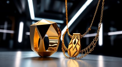 黄金项链与戒指