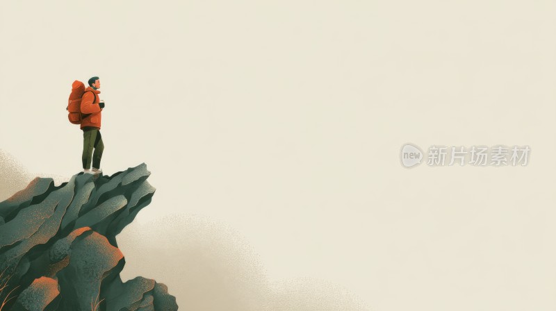 山林间户外徒步