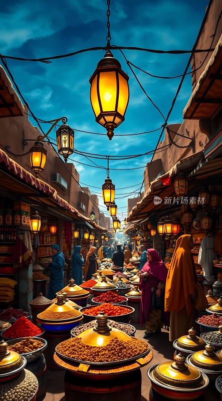 摩洛哥集市夜市