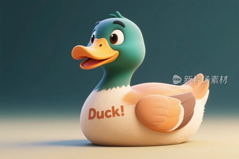 卡通小黄鸭玩偶