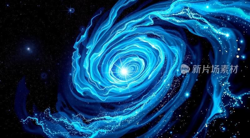 蓝色星系旋涡