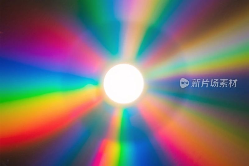 彩色光斑辐射效果