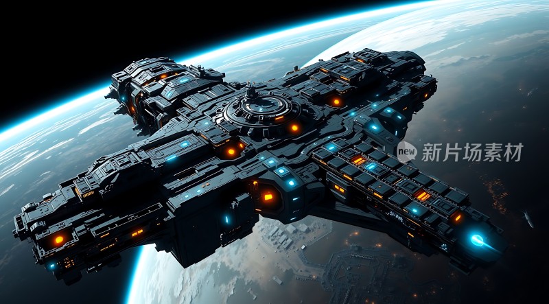 星际飞船遨游宇宙