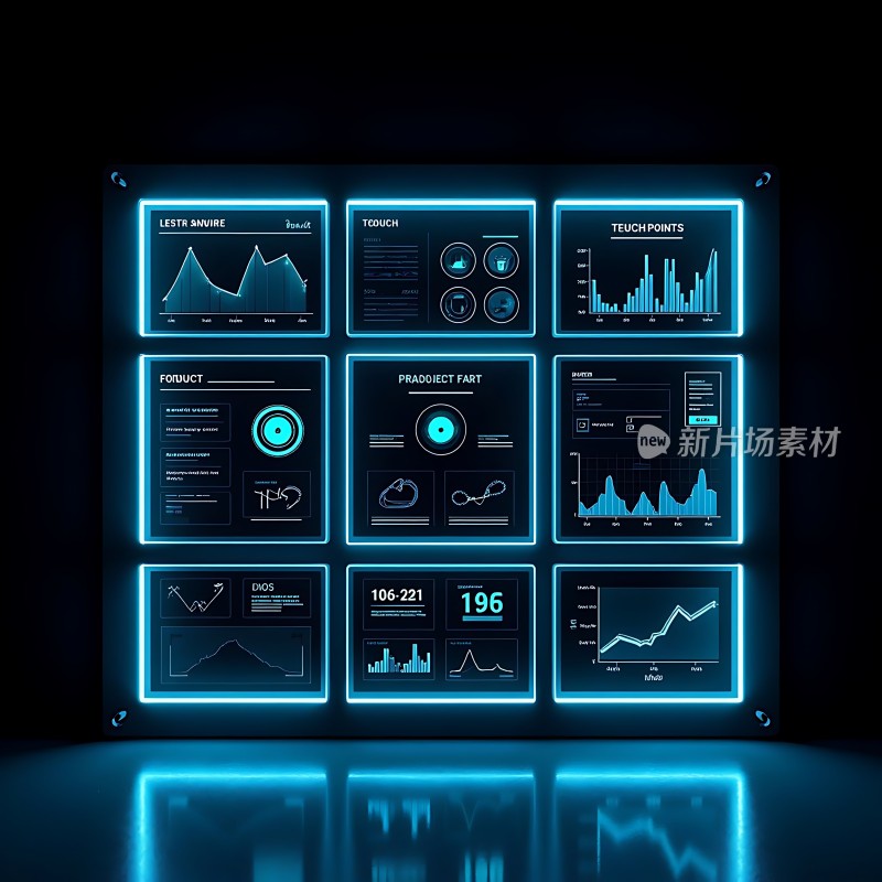 未来科技数据展示面板