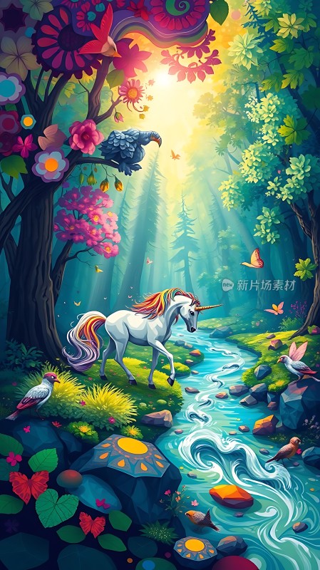 彩虹独角兽秘境探险