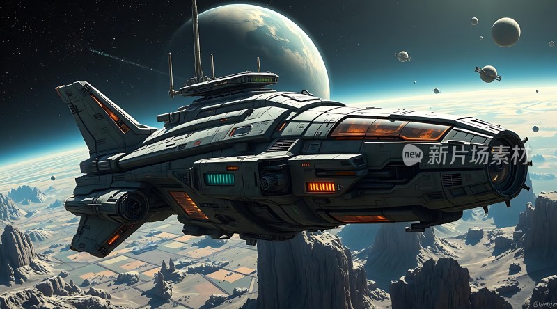 星际飞船探索未知宇宙