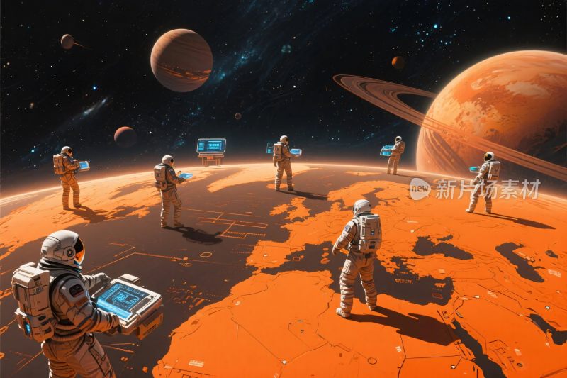 太空宇航员科幻场景
