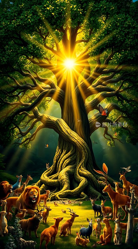 森林之王与自然和谐共处