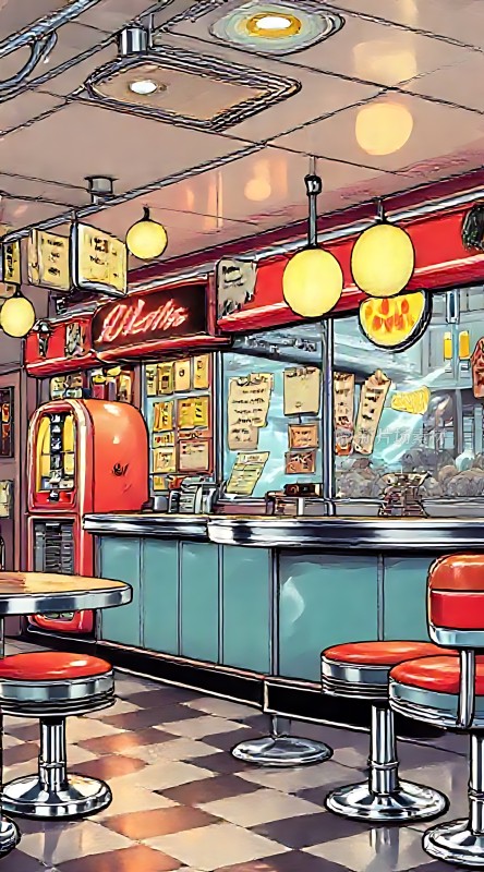 复古餐厅温馨时光