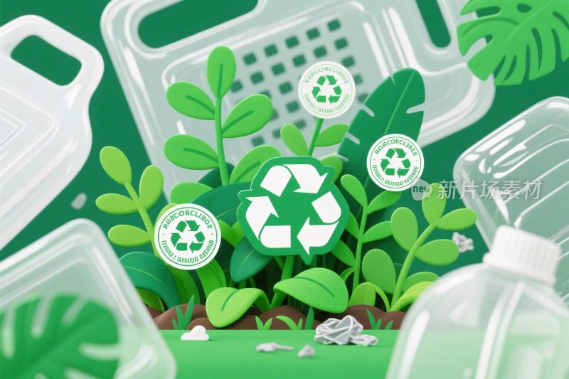 环保回收插画