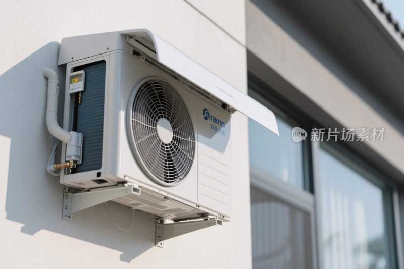 墙上安装的空调外机