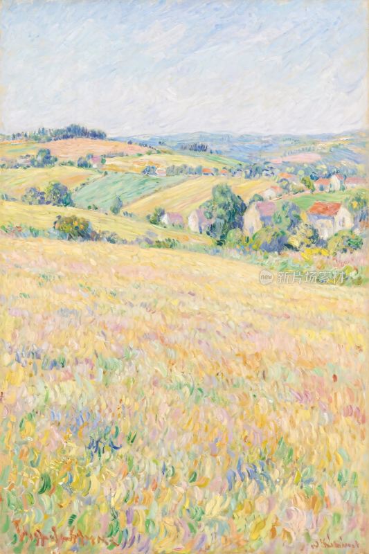 印象派田园风景油画
