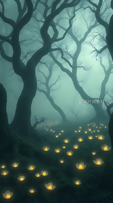 迷雾森林中的萤光之路