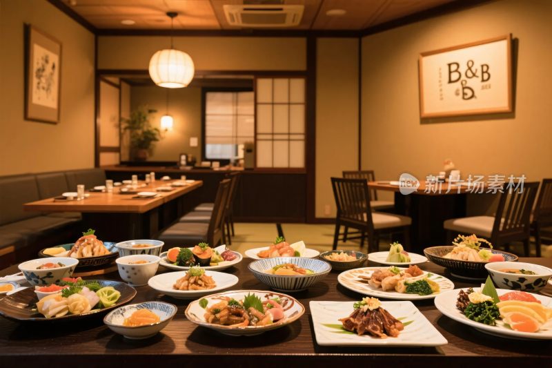 日式餐厅内部场景