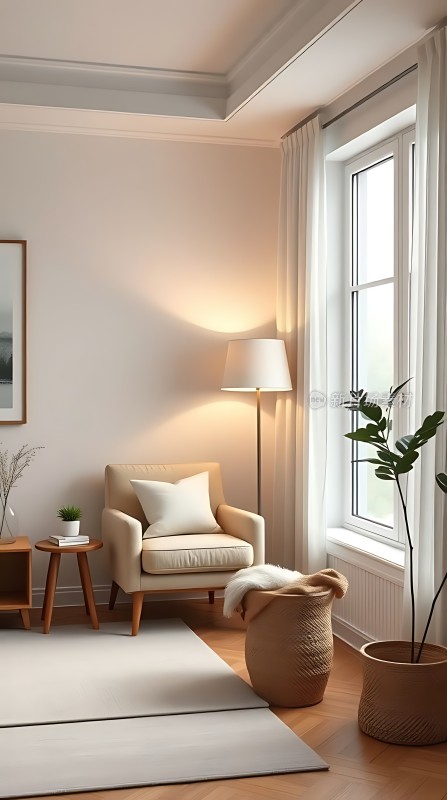 温馨角落舒适阅读时光