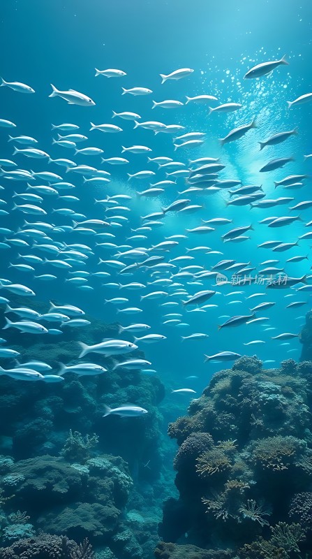 海洋之舞鱼群与珊瑚共舞