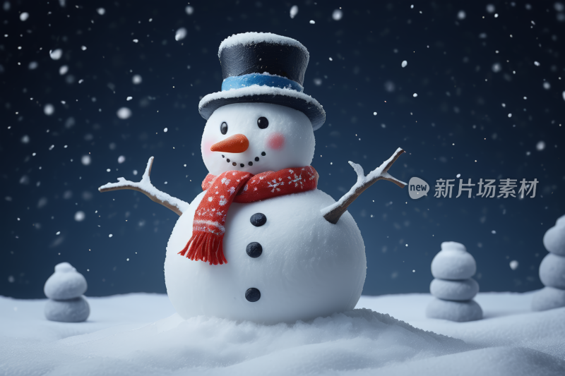 雪地里高清背景图片