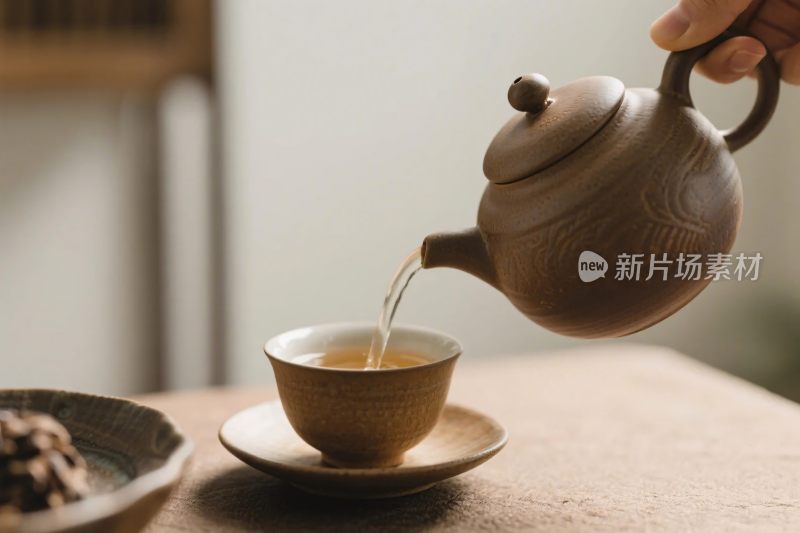 传统茶艺泡茶图
