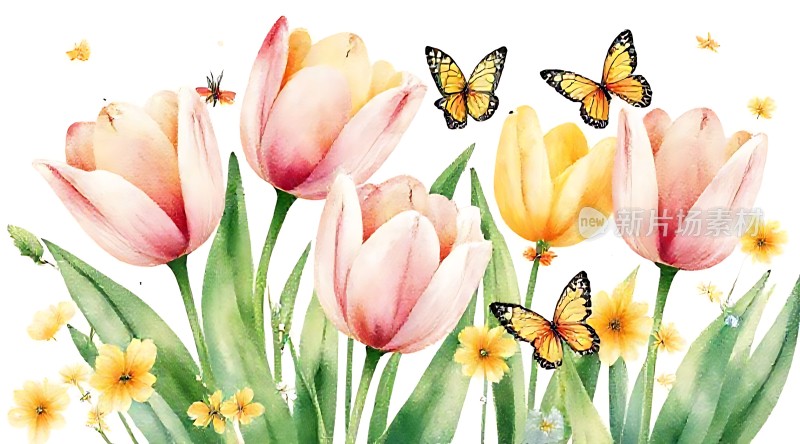 春日花语蝶舞翩翩