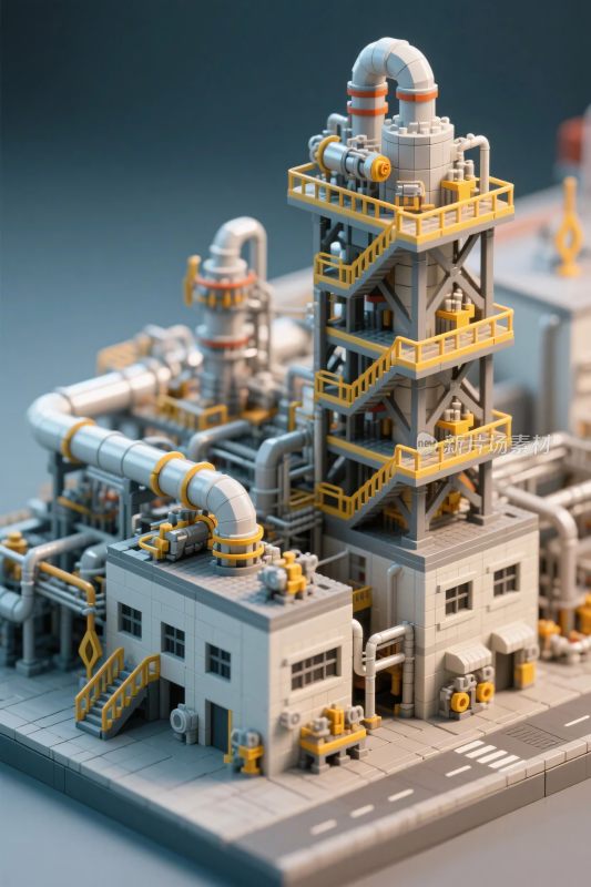 工业风微型工厂模型