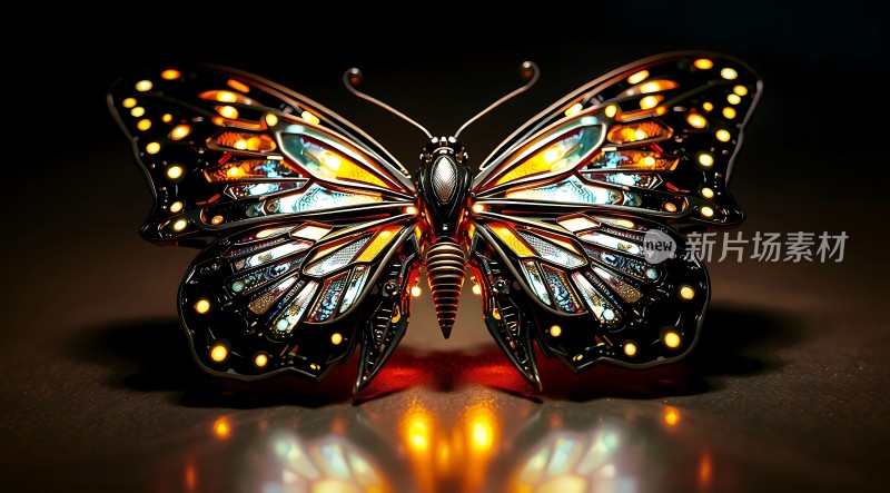 蝴蝶翅膀上的光影世界