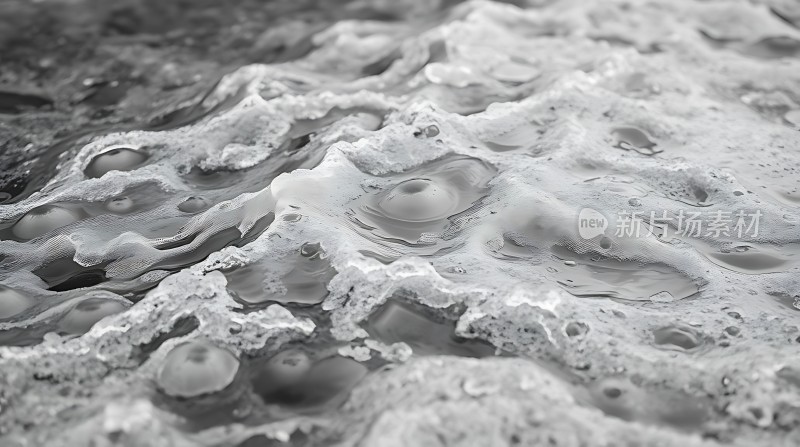 冰封世界气泡藏匿其中