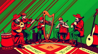 爱尔兰乐队演奏现场