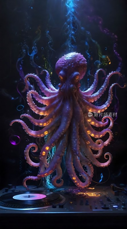 紫色章鱼DJ