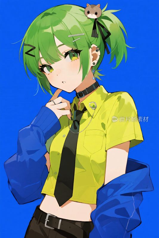 二次元动漫角色插画