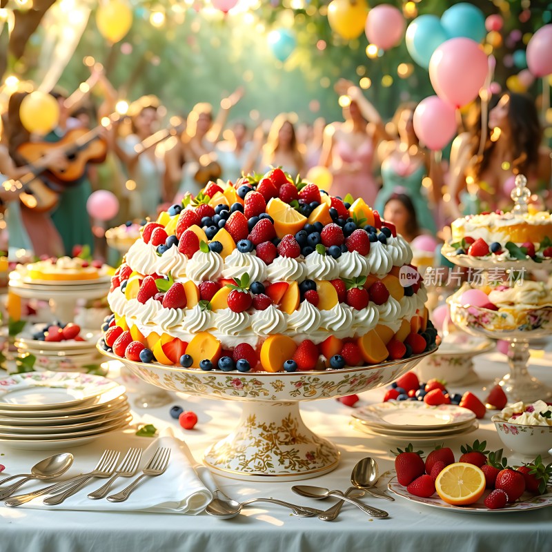 水果蛋糕派对