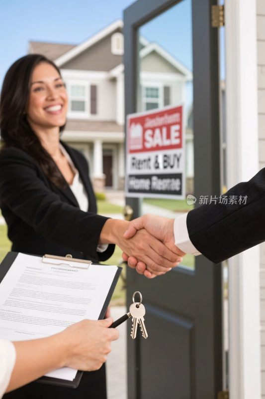房产交易握手场景